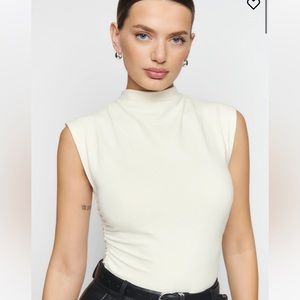 reformation lindy knit top in ivory
